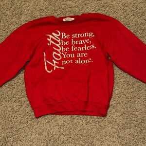 Red Crewneck, in great condition!